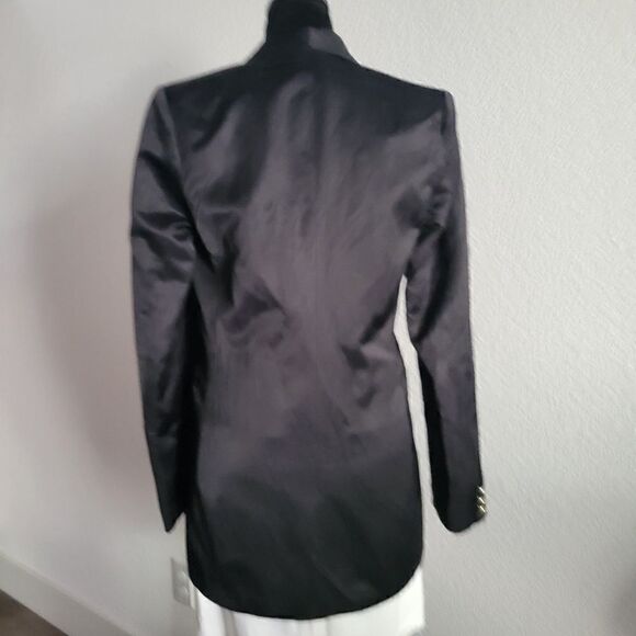 NEW AMEN Couture satin black blazer 6 S - Picture 9 of 15